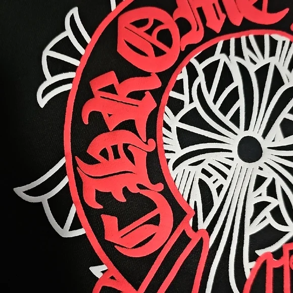 Chrome Hearts Black Tee with Red and White Design - Picture 16 of 16